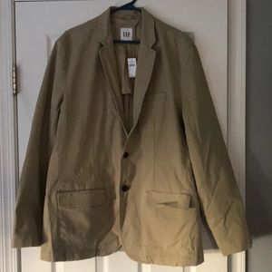 GAP Casual Classi Khaki Blazer in Stretch